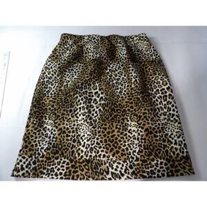 Cato Est 1946 18/20 Pull On Pencil Skirt Stretchy Leopard Cheetah Animal Print